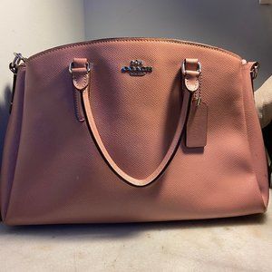 Dusk Pink Coach Leather Bag